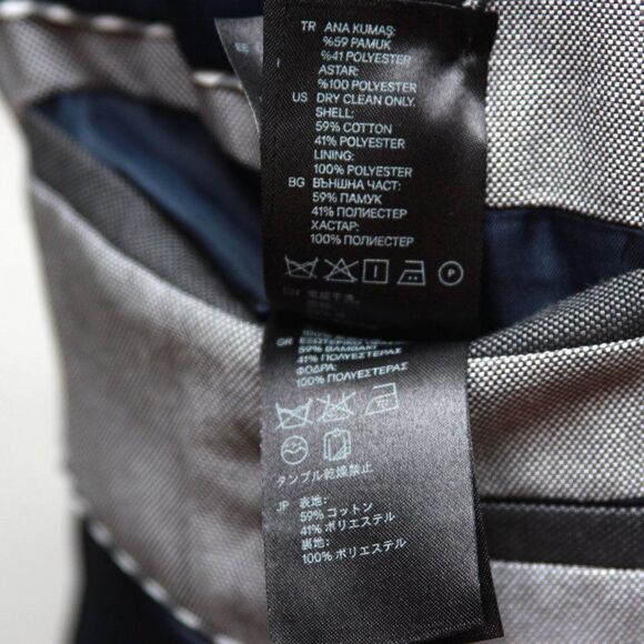 38R H&M Men's Blazer Sport Coat Jacket Grey Cotton C100862 - Picture 13 of 15